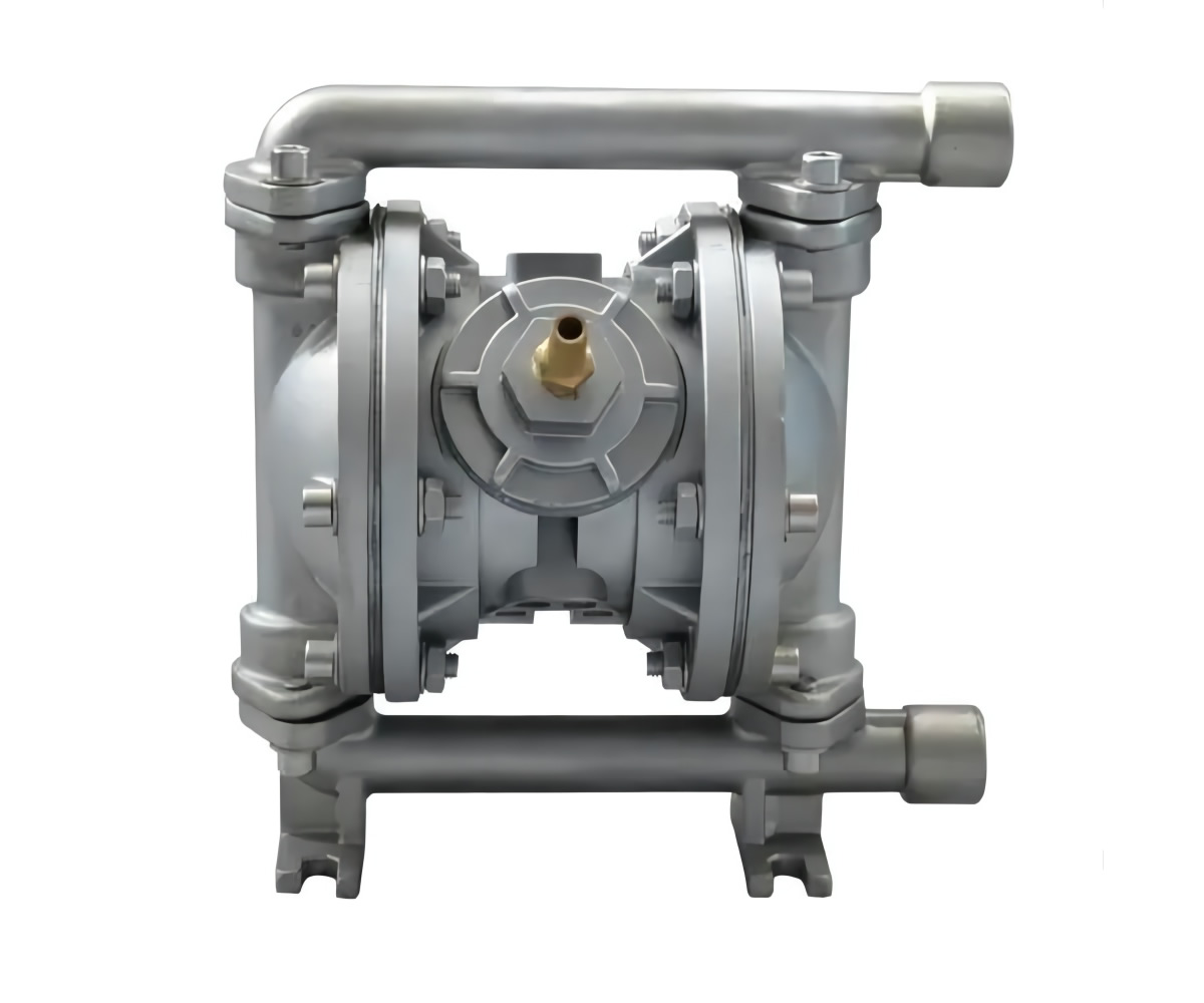 QBY三代气动隔膜泵不锈钢材质图展示